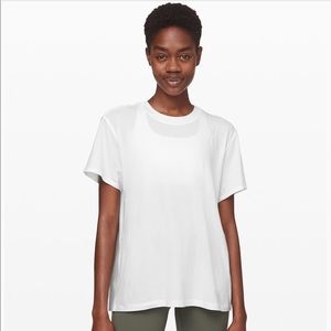 Lululemon All Yours Boyfriend Tee White Size 2